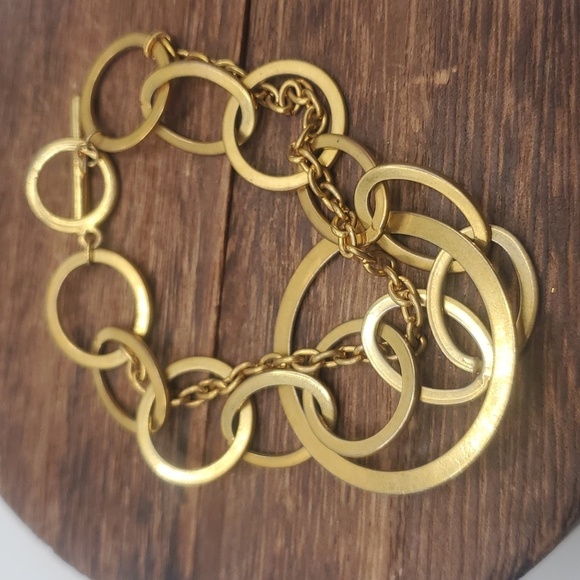 B2439 dizzy disco circle link bracelet‎ - Picture 1 of 3
